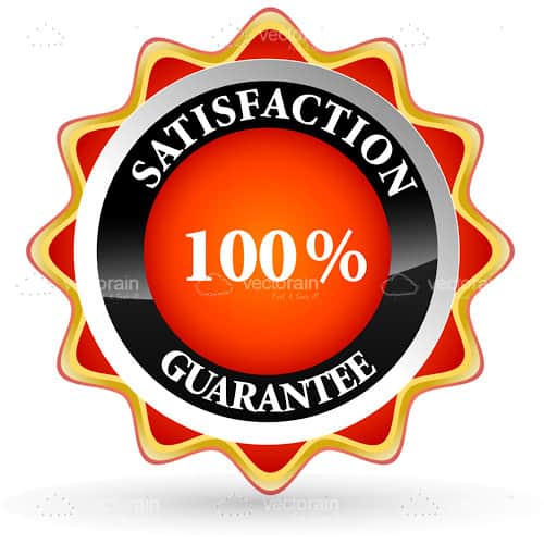 100% Satisfaction Guaranteed Sticker